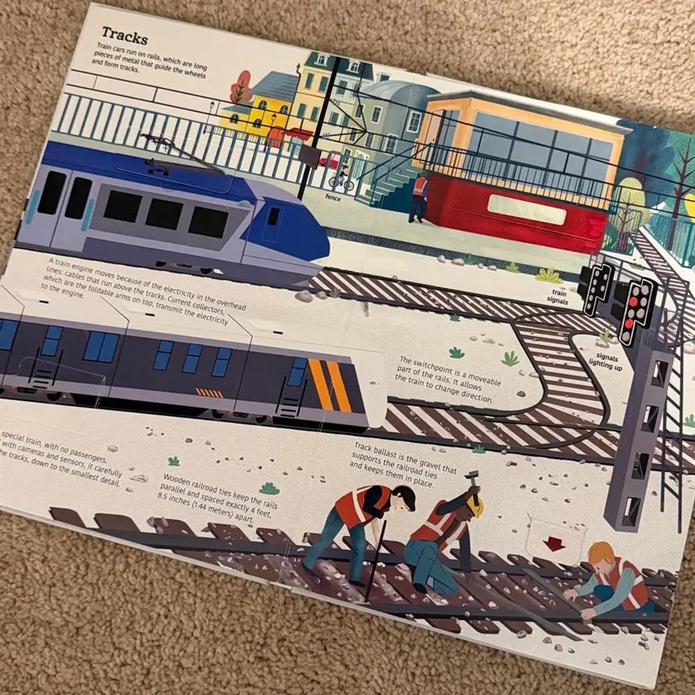 USBORNE Spotlight Trains | Children's Learning & Development Book
